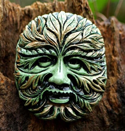 Gwidion Green Man Sculpture Spirit Of The Green Man