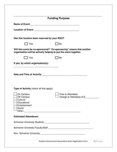 9 Funding Application Form Templates Free Pdf Doc Format Download