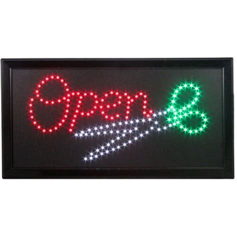 Bright Flashing Led Open Welcome Shop Sign Neon Hang Display Window