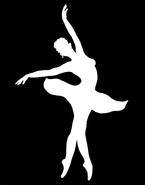 Dancing Ballerina White Silhouette Painting By Irina Sztukowski Fine