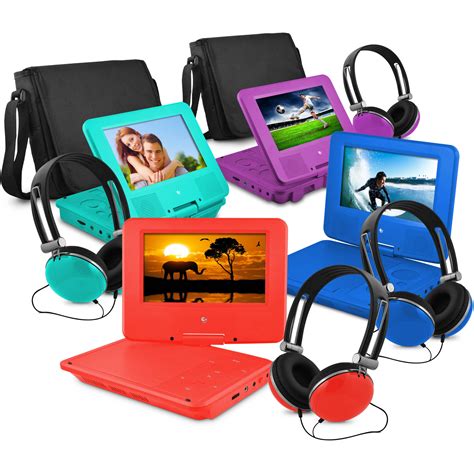 Ematic 7 Portable Dvd Player With Matching Headphones And Bag