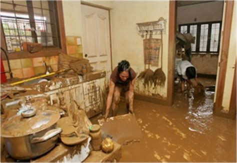 Pump flood water out of the basement at the same rate as it recedes outdoors to keep the pressure on the walls equalized. Real Estate Philippines » How to Clean Up After a Flood
