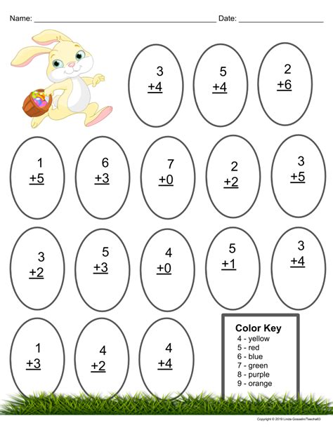 Easter Math Easter Math School Worksheets Preschool Worksheets