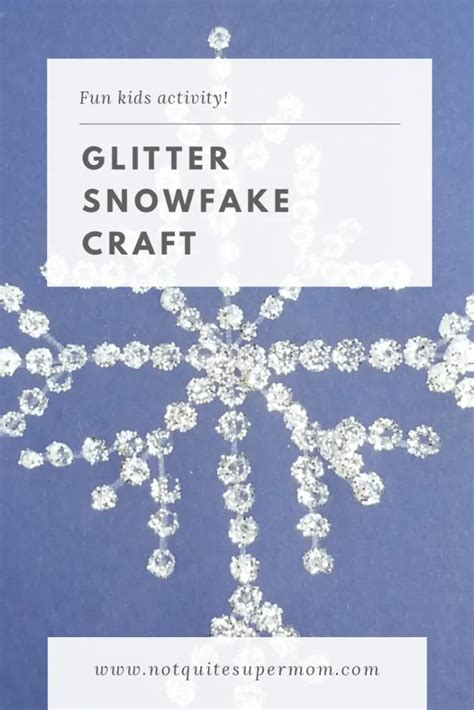 Glitter Snowflakes Craft For Kids Artofit