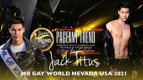 live i mr gay world nevada usa 2021 jack titus at pageant trend youtube
