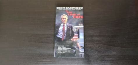 In The Line Of Fire Clint Eastwood John Malkovich Rene Russo VHS EBay
