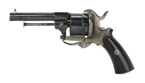 Belgian Pinfire Approximately 38 Caliber Revolver For Sale