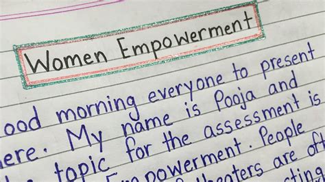 Women Empowerment Speech Speech On Women Empowerment In English