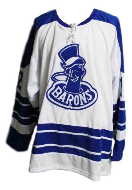 Any Name Number Cleveland Barons Custom Retro Hockey Jersey White Any