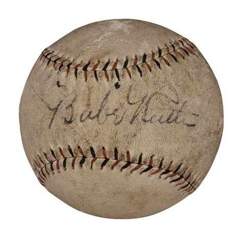 Lot Detail Babe Ruth Single Signed Baseball Psa Dna