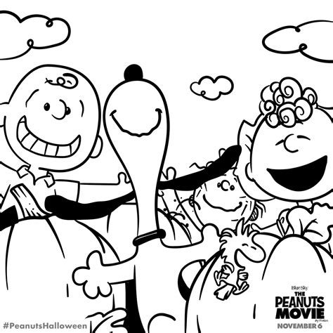 Charlie Brown Halloween Coloring Pages At Getdrawings
