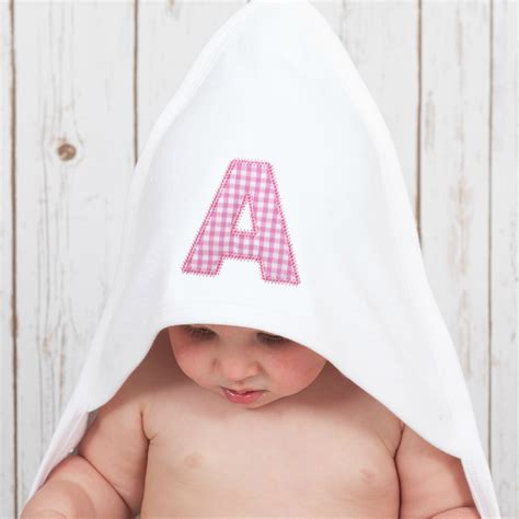 Personalised Hooded Baby Towel By Betty Bramble