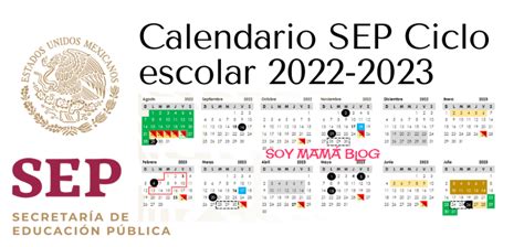 Sep Calendario Escolar 2022 A 2023 Cashinvent