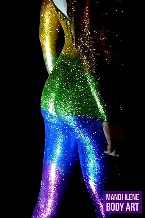 Rainbow Glitter Body Art Lepetitmondedamamytina