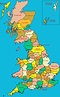 England Map With Cities And Counties / Map of England : Modern map ...