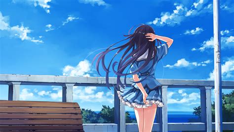 Girl Wind Anime Art Beautiful Pictures Funny Pictures