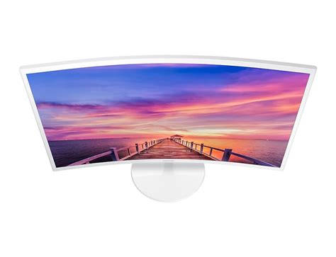 32 Essential White Curved Monitor Cf391 With The Deeply Immersive