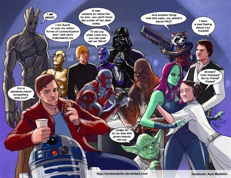 Tliid 222 Star Wars And Guardians Of The Galaxy By Axelmedellin On