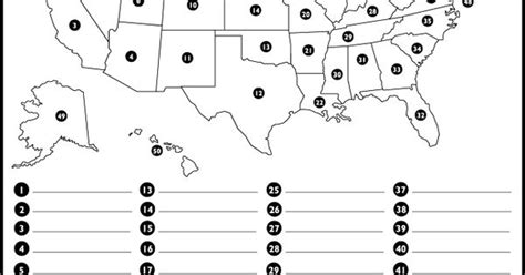 8 United States Map Worksheet 5th Grade