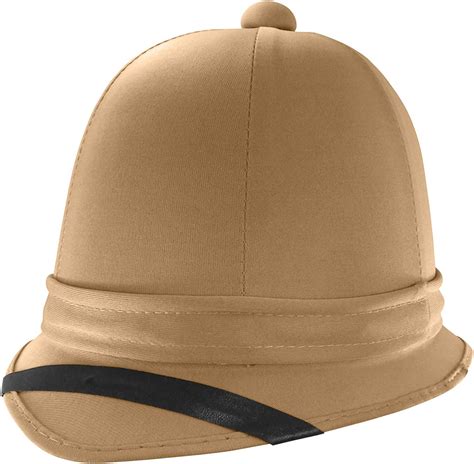 Nicky Bigs Novelties Tall Safari British Pith Helmet Hat Khaki One Size Clothing