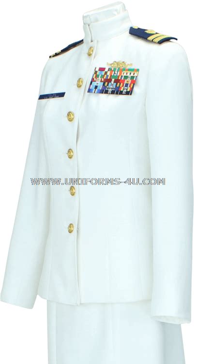 Us Coast Guard Female Officer Service Dress White Uniform