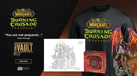 Blizzard Releases Wow Burning Crusade Classic Merch To Celebrate Launch