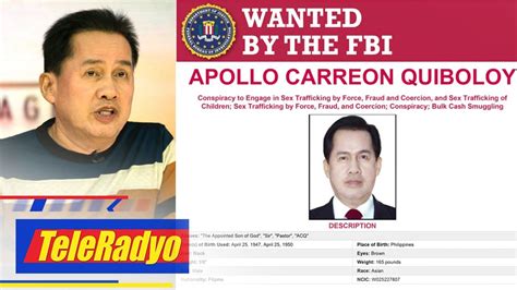 Doj To Work On Quiboloy S Possible Extradition Despite Pastor S Ties To Duterte Teleradyo