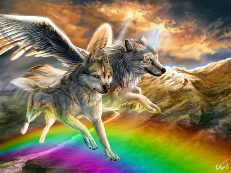 Rainbow Wolf Wallpapers Top Free Rainbow Wolf Backgrounds