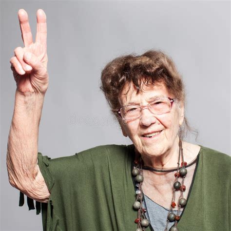 Old Granny Exercising At Outdoors Gym Playground Equipment Stock Image Image Of Female