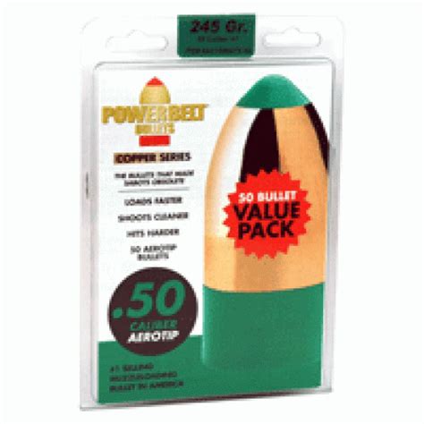 Cva Powerbelt At Bullets 50 Caliber 245gr 50 Count Red River