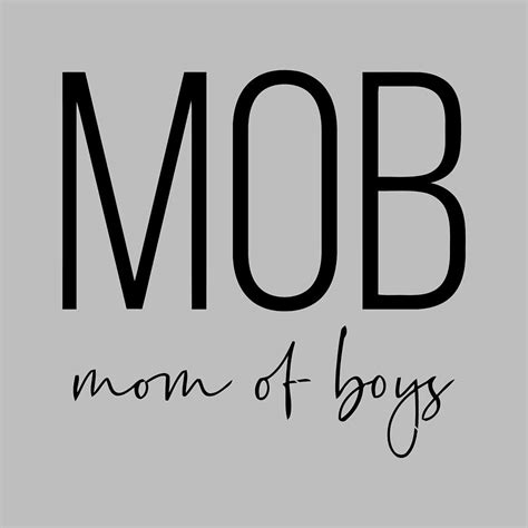 Mob Mom Of Boys Womens Wall Art Prints Design T Shirt And Poster Canvas