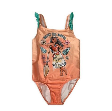 Disney Princess Swim Moana Bathing Suit One Piece 56 Little Girls