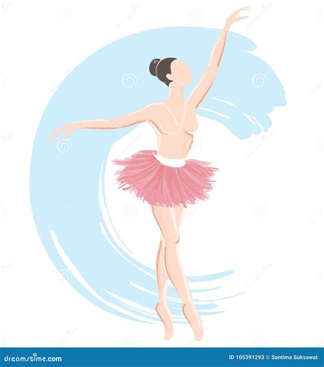 Sistema De La Bailarina De La Mujer Icono Del Logotipo Del Ballet Para