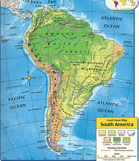 18 South America Atlas L1 Phys And Polit Characteristics