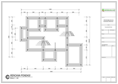 Contoh Denah Rencana Pondasi Dwg To IMAGESEE