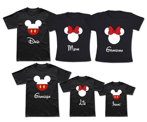 Kit Família Disney Trip Com 6 Camisetas Elo7 Produtos Especiais