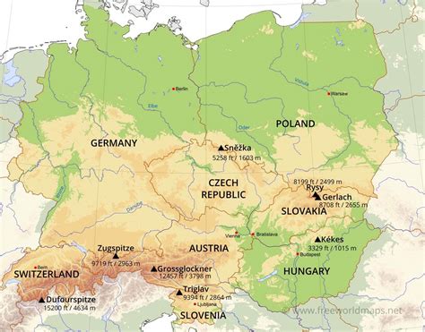 Map Of Eastern And Central Europe Map 2023
