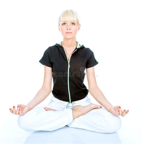 Women In Meditation Stock Image Image Of Attractive Relaxing 4776593