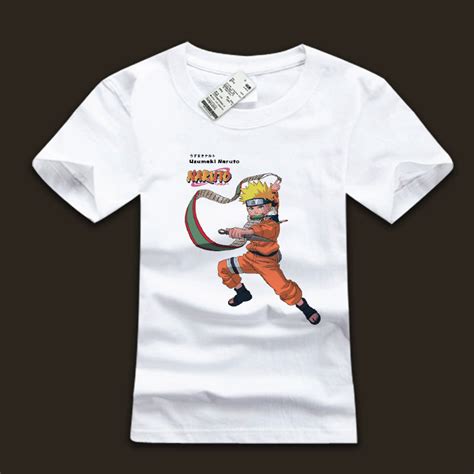 Uzumaki Naruto T Shirts White Cotton Tee Shirts For Him Wishining