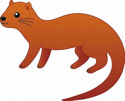 Otter Clip Clipart River Weasel Coloring Cliparts