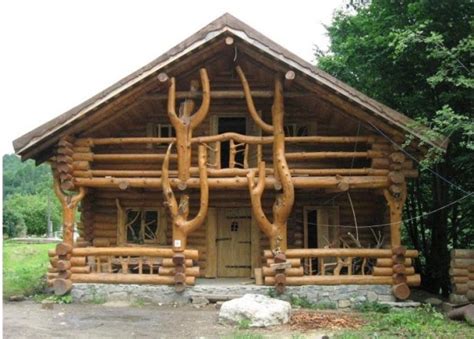 Amazing Log Home With A Wild Design Home Design Garden