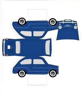 J Ossorio Manualidades Papercraft Recortable De Un Auto Seat Azul