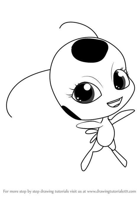 Learn How To Draw Tikki From Miraculous Ladybug Miraculous Lady