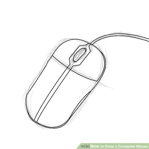 How To Draw A Computer Mouse 6 Steps With Pictures Wiki How To English