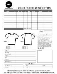 tshirt order form google search order form template
