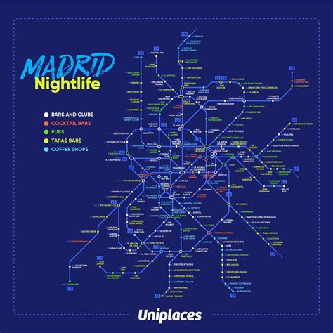 Jeden tag werden tausende neue, hochwertige bilder hinzugefügt. Madrid Nachtleben-map - Karte von Madrid Nachtleben (Spanien)