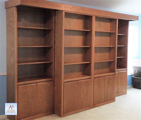 Sliding Library Bookcase Murphy Wall Beds Murphy Bed Murphy Bed Diy
