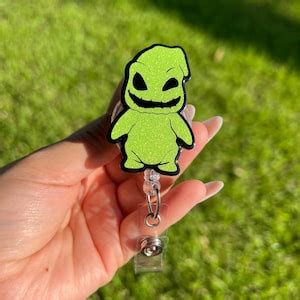 Oogie Boogie Badge Holder Halloween Accessories Spooky Szn Etsy