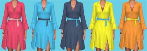 Annetts Sims 4 Welt Eco Lifestyle Recolors Dress Nr2