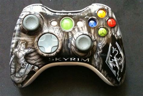 Skyrim Xbox 360 Controller By Chrisfurguson On Deviantart Skyrim Xbox